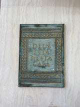 DETENTE DEUS ESTÁ NESTA CASA / AZUL + ORO