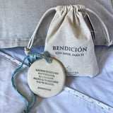 MEDALLÓN BENDICIÓN / CELESTE