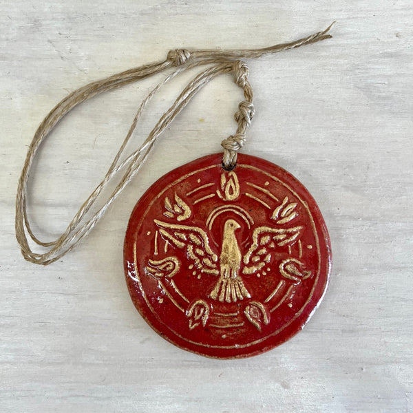ESPIRITU SANTO / ROJO colgante